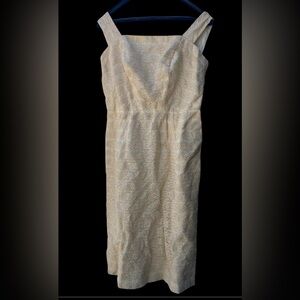 Vintage Pink & Cream Dress ~ Size Small